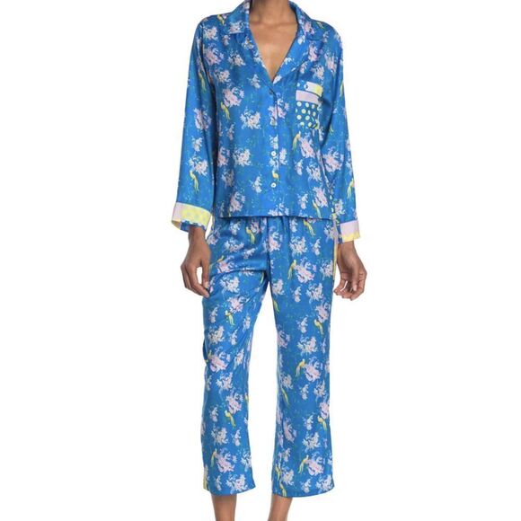 UGG WOMEN'S KATHARINE SET IN BLUE ASTER FLORAL - Picture 1 of 9